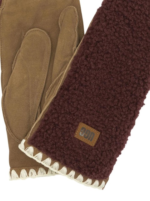 UGG logo-patched gloves - Brown - zdjęcie produktu nr 2