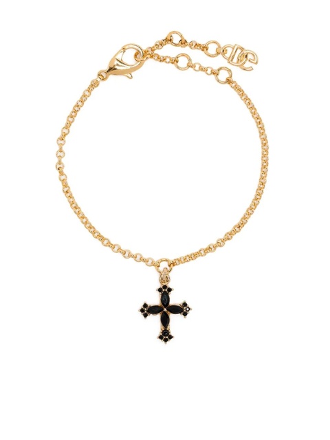 Dolce & Gabbana cross-charm rolo-chain bracelet - Gold - zdjęcie produktu nr 1