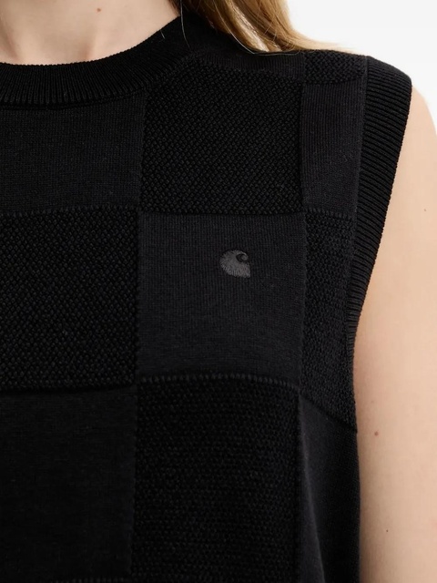 Carhartt WIP square-pattern sleeveless vest - Black - zdjęcie produktu nr 2