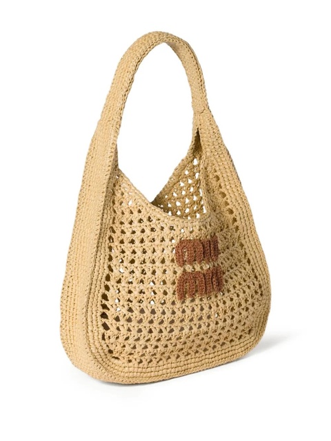 Miu Miu interwoven tote bag - Neutrals - zdjęcie produktu nr 2