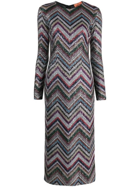 Missoni zigzag sequin-embellished midi dress - Black - zdjęcie produktu nr 1