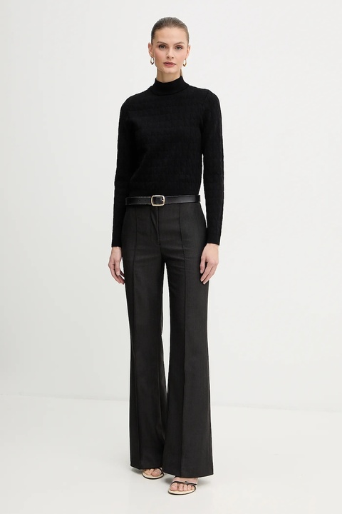 MICHAEL Michael Kors sweter damski kolor czarny z półgolfem MF5619YJWV - zdjęcie produktu nr 2