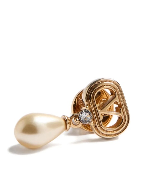 Valentino Garavani Ovalette teardrop pearl earrings - Gold - zdjęcie produktu nr 1