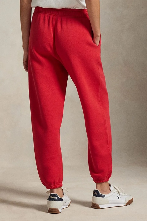 Polo Ralph Lauren spodnie dresowe damskie kolor czerwony gładkie 211971700 - zdjęcie produktu nr 2