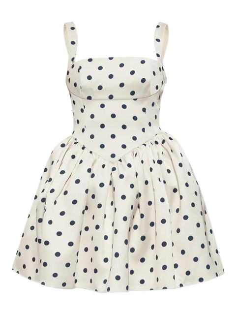 Self-Portrait satin mini dress - White - zdjęcie produktu nr 1