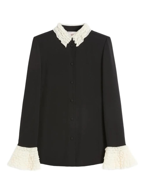Valentino Garavani georgette shirt - Black - zdjęcie produktu nr 1