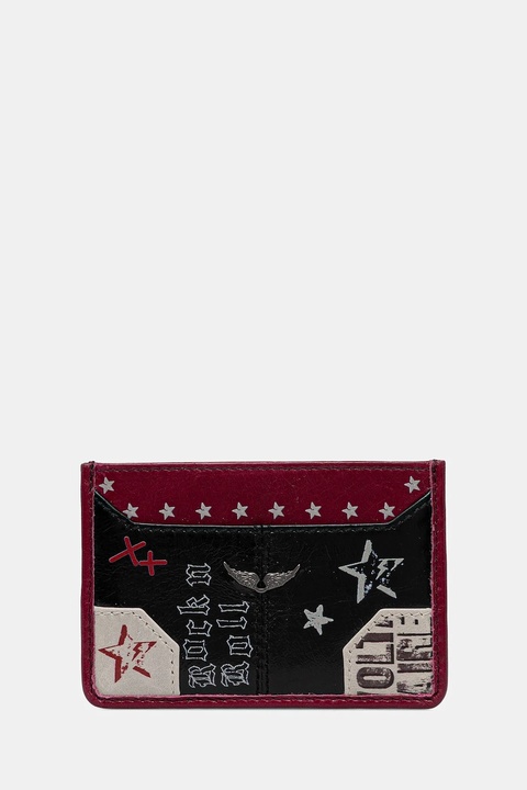 ZADIG&VOLTAIRE etui na karty skórzane kolor czarny LWSG03718 - zdjęcie produktu nr 1