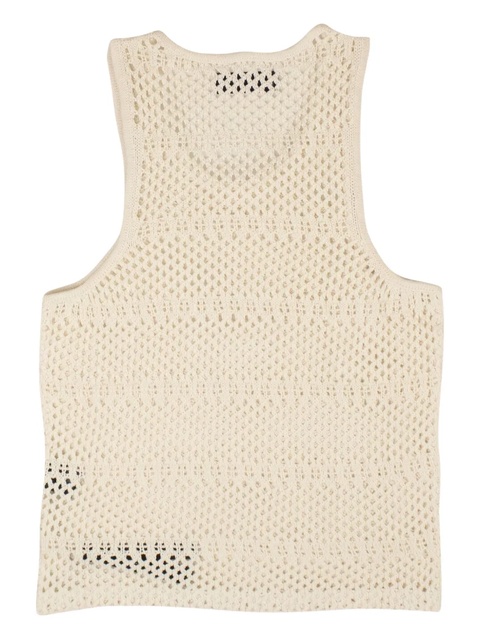 AMIRI Stadium Crochet "White" tank top - zdjęcie produktu nr 2