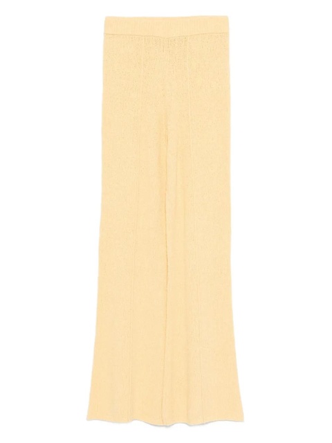 Guest In Residence bouclé flared trousers - Yellow - zdjęcie produktu nr 1