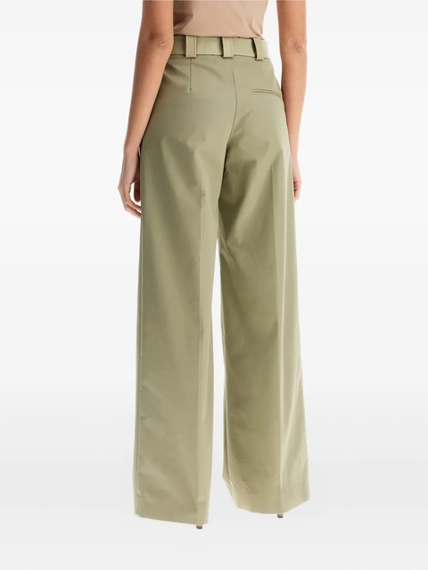 Christopher Esber wide-leg cotton trousers - Green - zdjęcie produktu nr 1