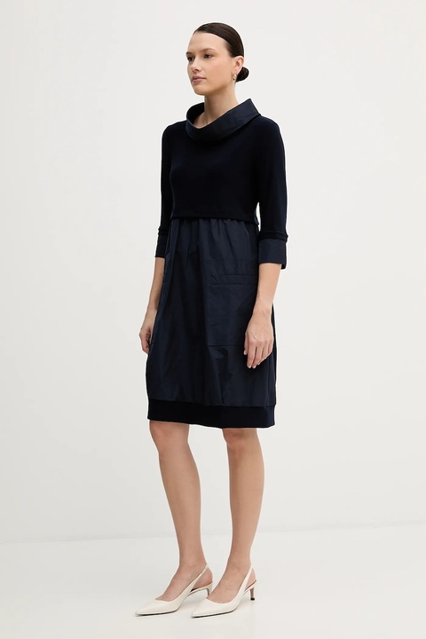 Joseph Ribkoff sukienka kolor granatowy mini rozkloszowana 173444 - zdjęcie produktu nr 2