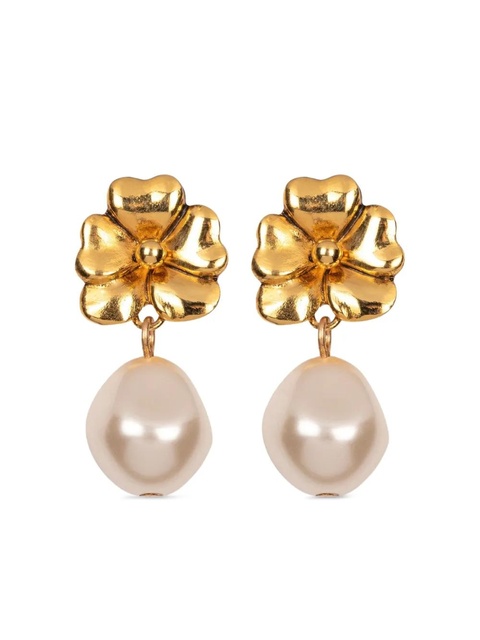 Jennifer Behr 18kt gold plated Luiza drop earrings - zdjęcie produktu nr 2