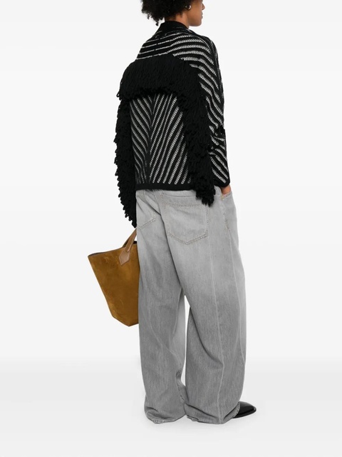 Golden Goose striped wool cardigan - Black - zdjęcie produktu nr 2