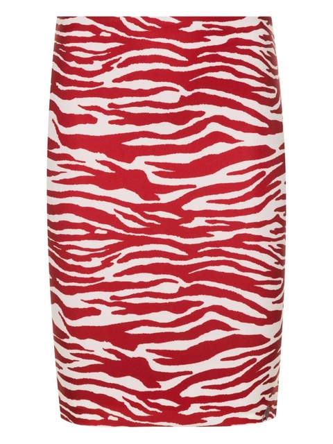 The Attico abstract-print skirt - Red - zdjęcie produktu nr 1