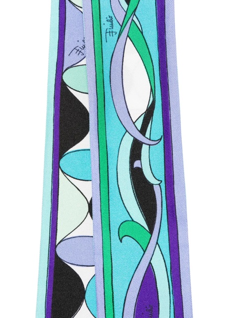 PUCCI geometric-print scarf - Green - zdjęcie produktu nr 2