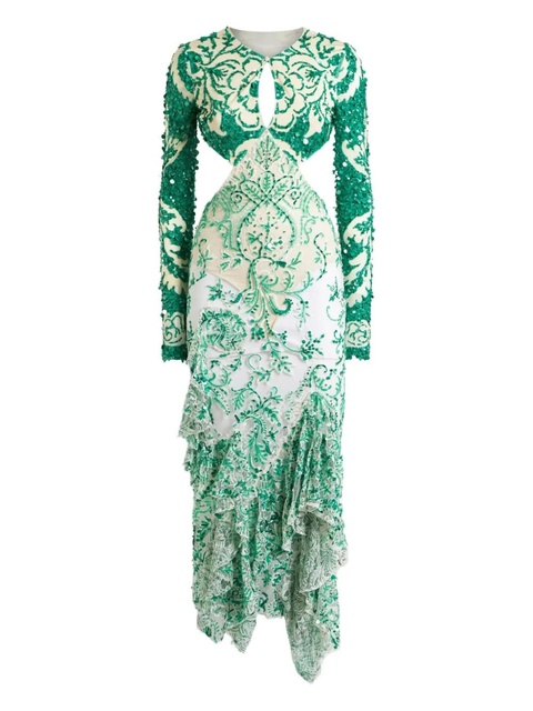 ETRO sequin-embellished dress - Green - zdjęcie produktu nr 1
