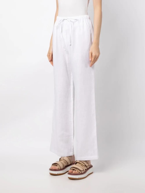 Reformation Olina linen track pants - White - zdjęcie produktu nr 2