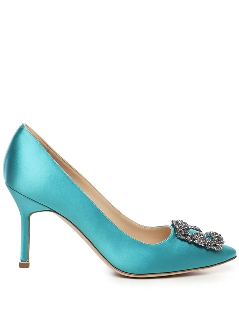 Manolo Blahnik 90mm Hangisli pumps - Blue - zdjęcie produktu nr 1