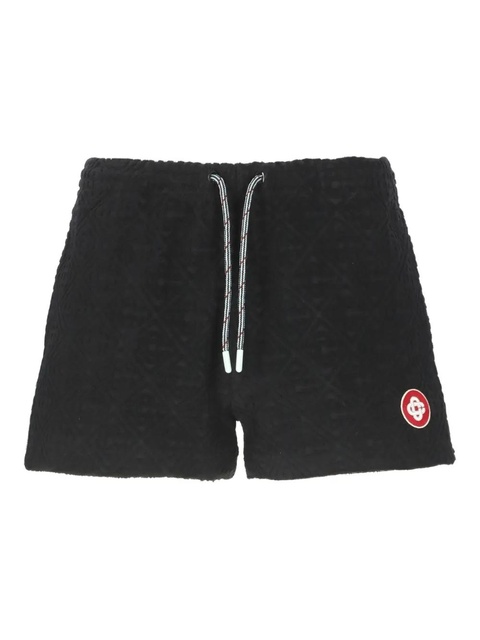 Casablanca monogram terry-cloth shorts - Black - zdjęcie produktu nr 1
