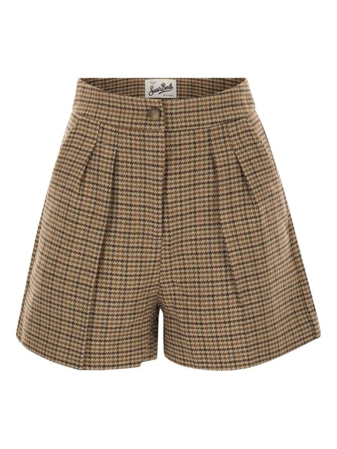 MC2 Saint Barth AYA Pied De Poule houndstooth-pattern shorts - Neutrals - zdjęcie produktu nr 1