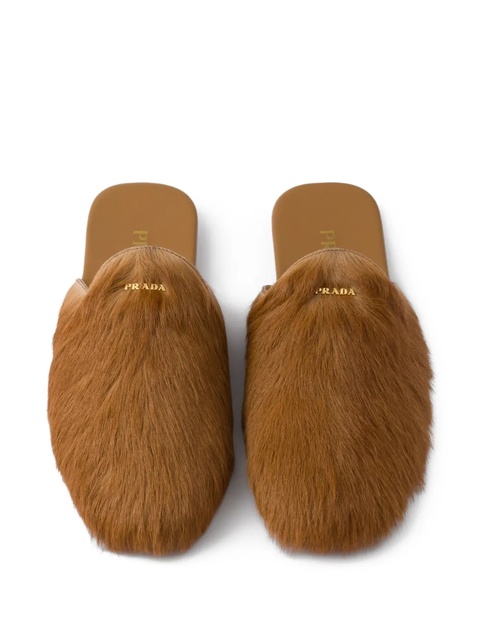 Prada slip-on leather mules - Brown - zdjęcie produktu nr 2