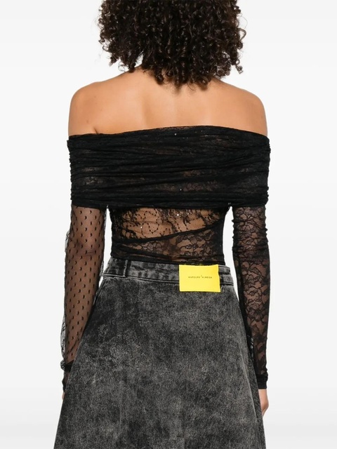 PINKO floral-lace bodysuit - Black - zdjęcie produktu nr 2