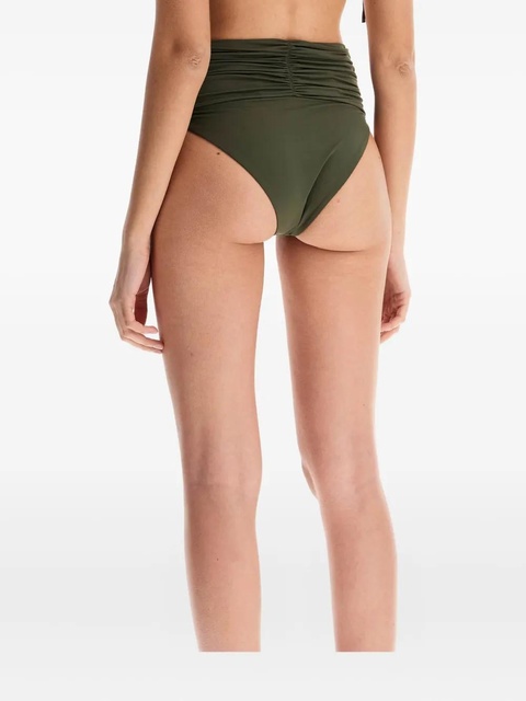 Magda Butrym flower-appliqué high-waisted bikini bottom - Green - zdjęcie produktu nr 2