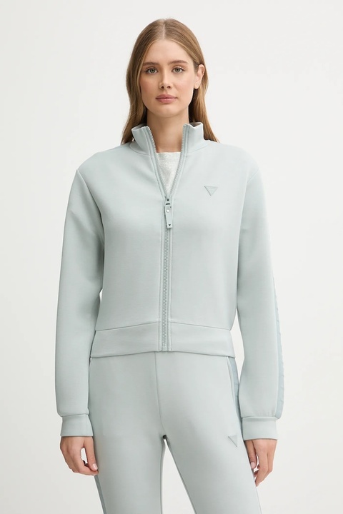Guess bluza NEW ALLIE damska kolor niebieski gładka V2YQ17 K7UW2 - zdjęcie produktu nr 1