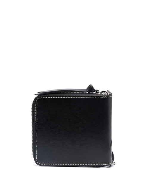 GANNI logo-embossed recycled-leather wallet - Black - zdjęcie produktu nr 2