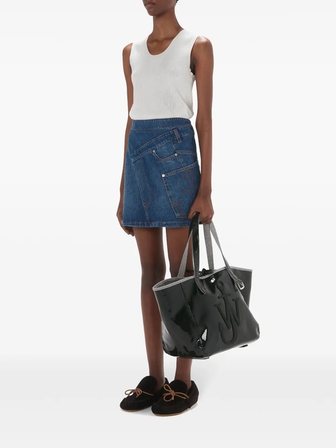 JW Anderson twisted denim mini skirt - Blue - zdjęcie produktu nr 1