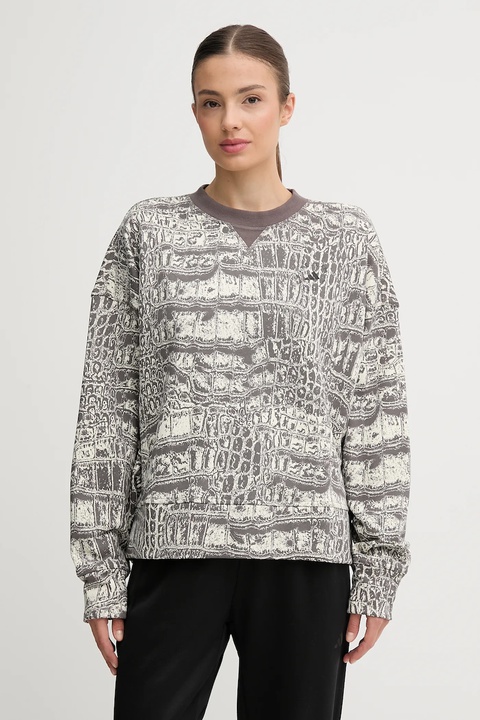 adidas by Stella McCartney bluza bawełniana damska kolor beżowy wzorzysta JW4648 - zdjęcie produktu nr 1
