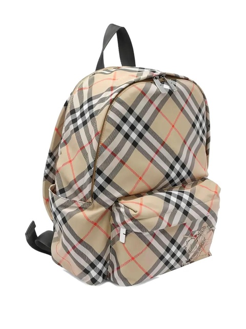Burberry check-pattern backpack - Neutrals - zdjęcie produktu nr 2