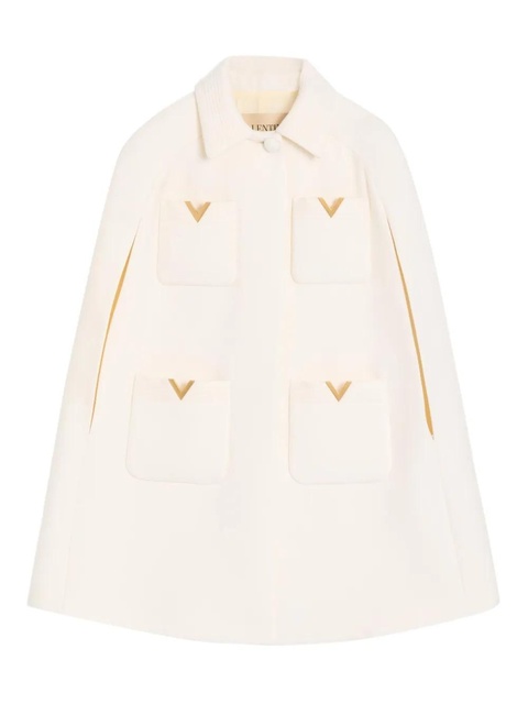 Valentino Garavani velvet cape - Neutrals - zdjęcie produktu nr 2