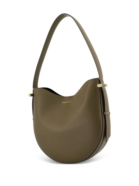 Victoria Beckham medium Dia half-moon calfskin shoulder bag - Green - zdjęcie produktu nr 1