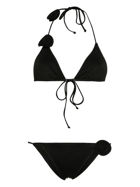 La Reveche floral-appliqué bikini - Black - zdjęcie produktu nr 1