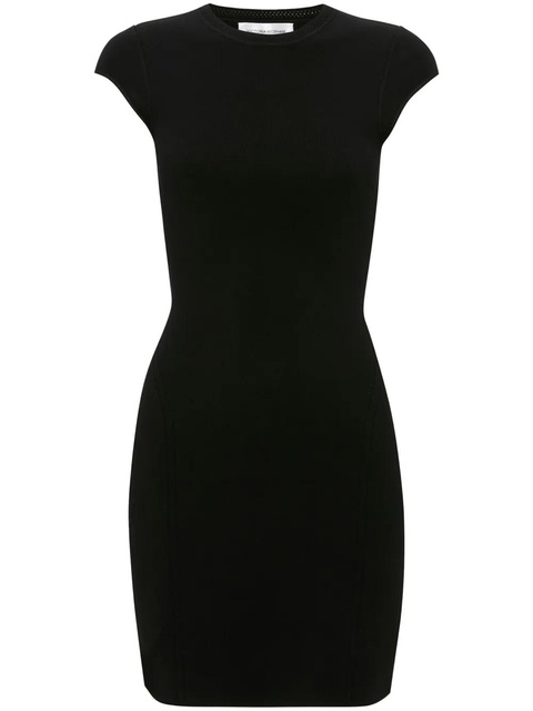 Victoria Beckham cap-sleeve knitted minidress - Black - zdjęcie produktu nr 1