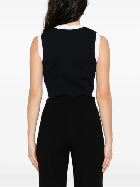 SANDRO button-detail sleeveless top - Blue - zdjęcie produktu nr 1
