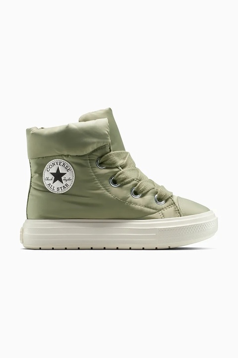 Converse śniegowce Chuck Taylor All Star Elements Boot kolor zielony A14275C - zdjęcie produktu nr 1