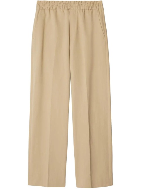 Burberry cotton tailored trousers - Neutrals - zdjęcie produktu nr 1