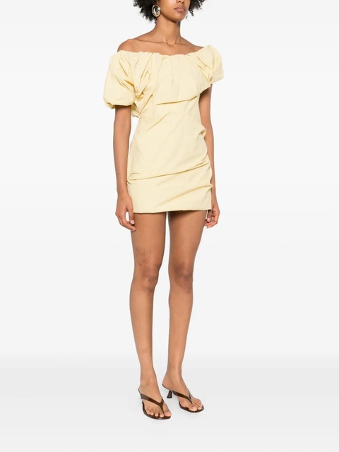 Paris Georgia Rio puff-sleeve mini dress - Yellow - zdjęcie produktu nr 1
