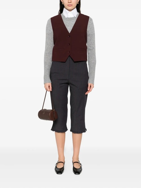 Maje button-fastening sleeveless vest - Red - zdjęcie produktu nr 1