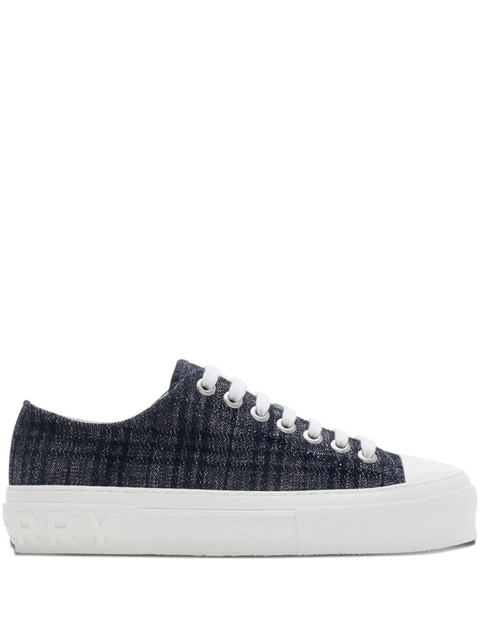 Burberry lace-up sneakers - Blue - zdjęcie produktu nr 1