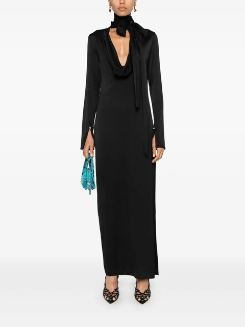 Blumarine slit maxi dress - Black - zdjęcie produktu nr 2