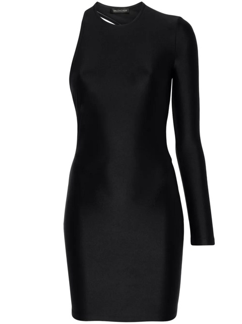 Balenciaga asymmetric mini dress - Black - zdjęcie produktu nr 1