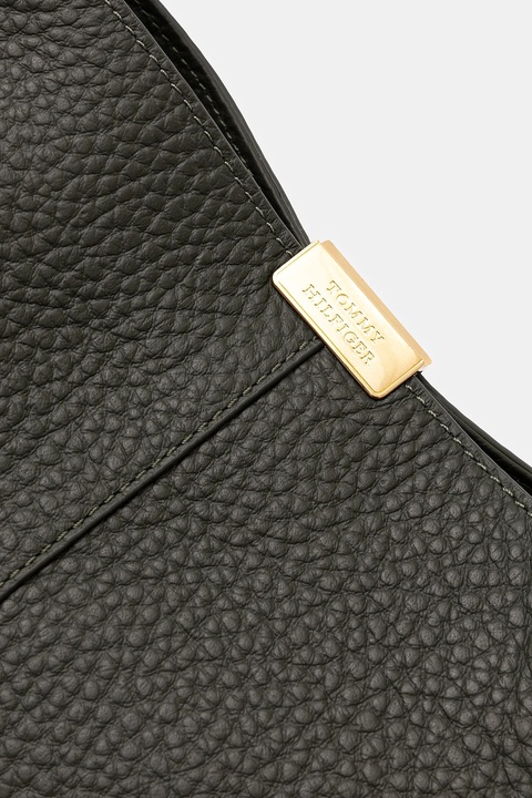 Tommy Hilfiger torebka skórzana kolor zielony AW0AW17661 - zdjęcie produktu nr 2