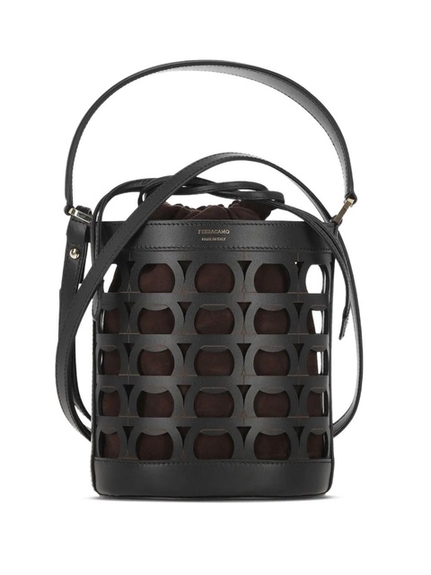 Ferragamo cut-out bucket bag - Black - zdjęcie produktu nr 1