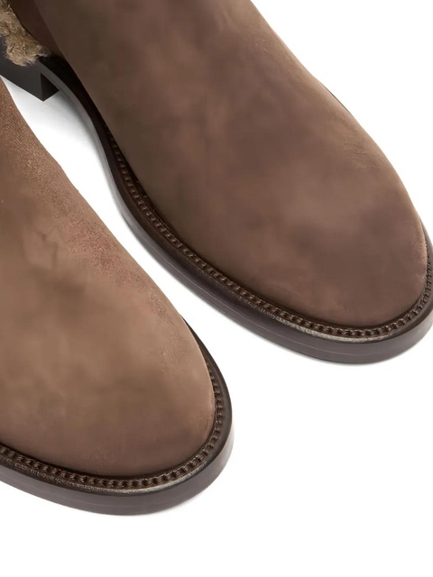 Casadei Riderama fur-trim boots - Brown - zdjęcie produktu nr 2