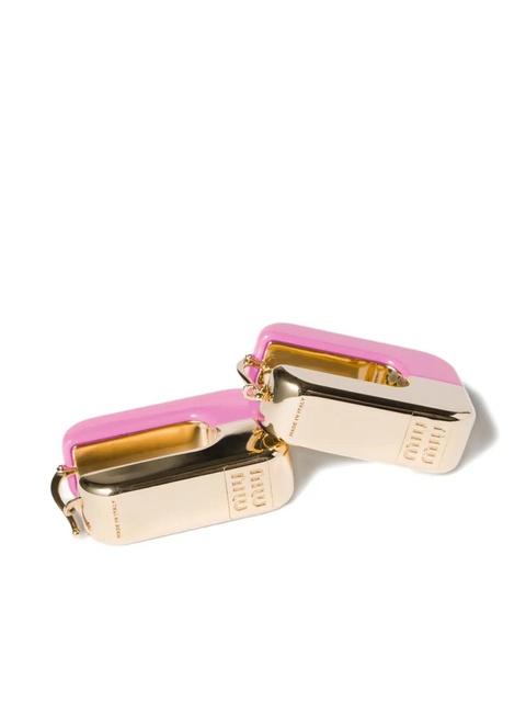 Miu Miu enamelled earrings - Pink - zdjęcie produktu nr 2