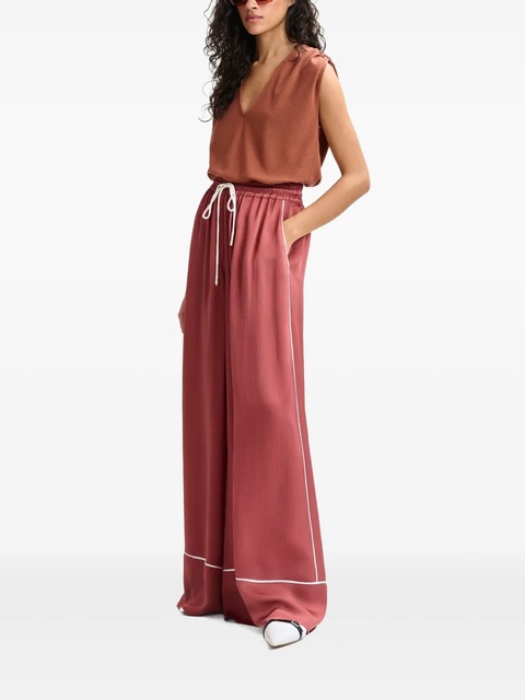 Essentiel Antwerp Hontgomery wide-leg pants - Red - zdjęcie produktu nr 2
