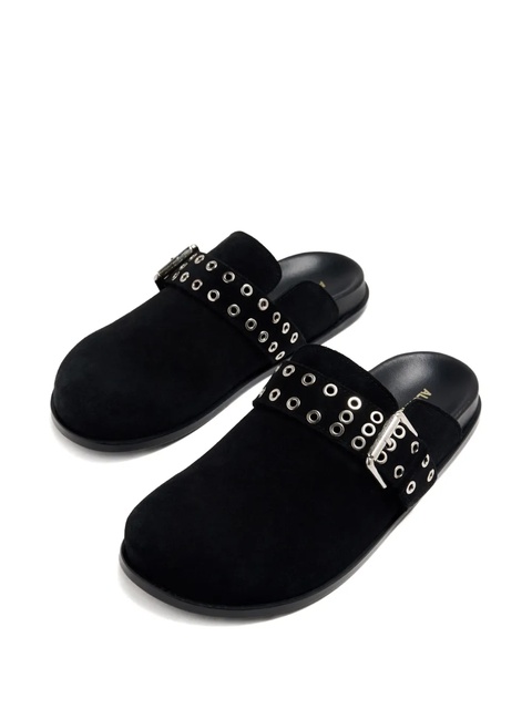 ALOHAS Halia eyelet-embellished mules - Black - zdjęcie produktu nr 1